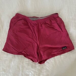 Size medium hot pink Patagonia baggies shorts.